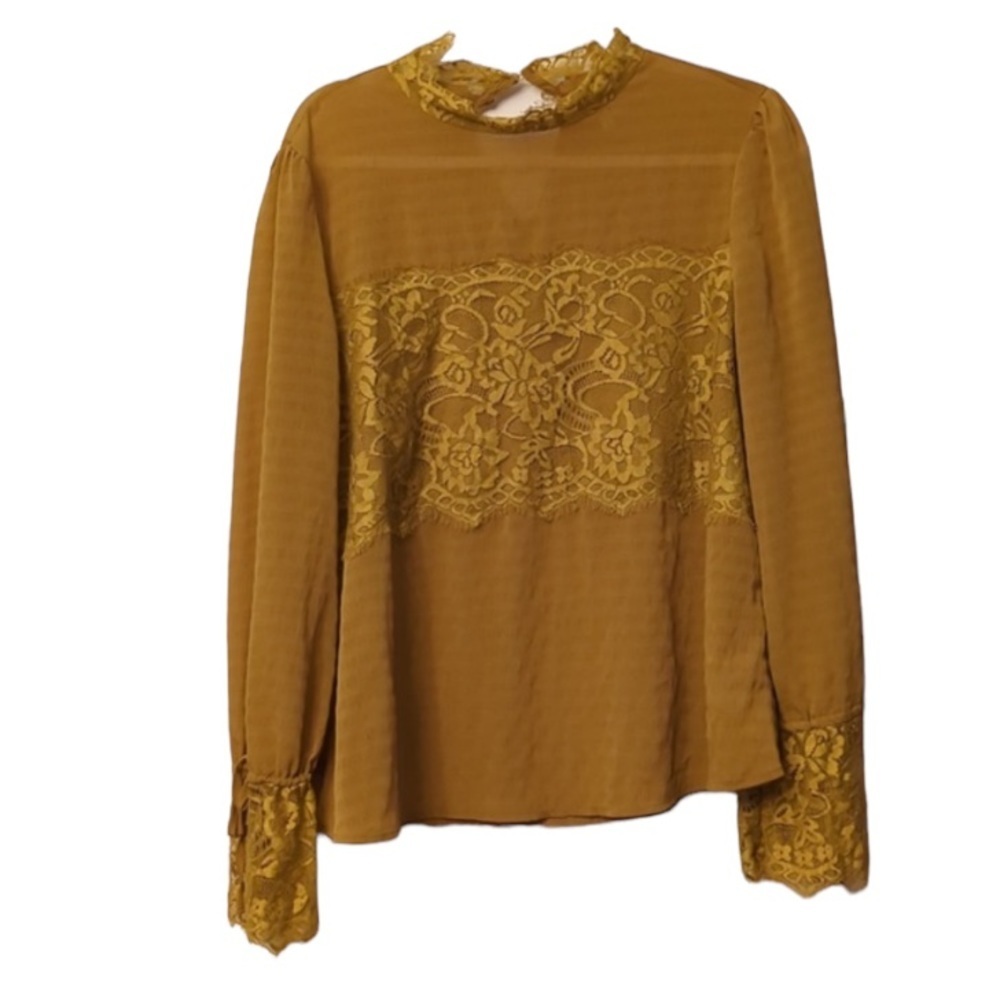 Anthropologie Moon River Lace Top